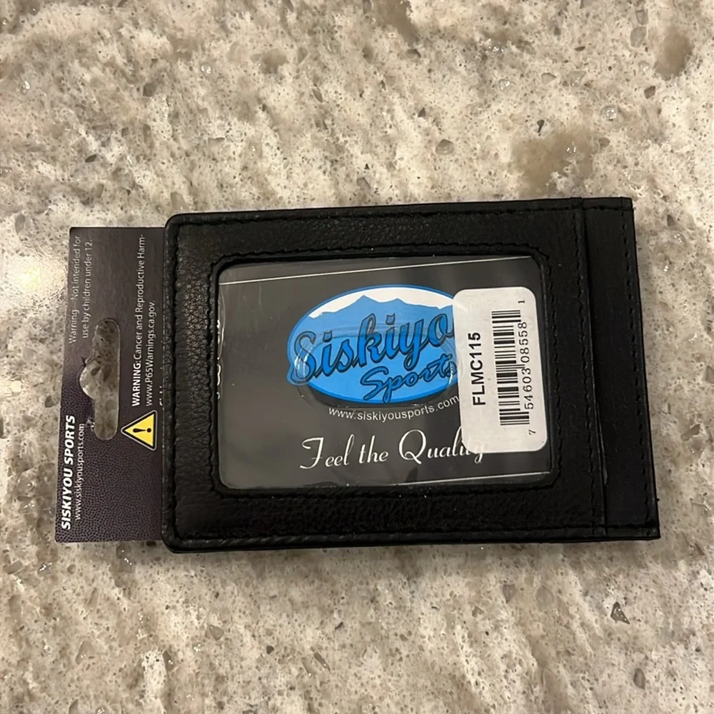 Green Bay Packers Leather Money Clip Card Holder NFL NWT